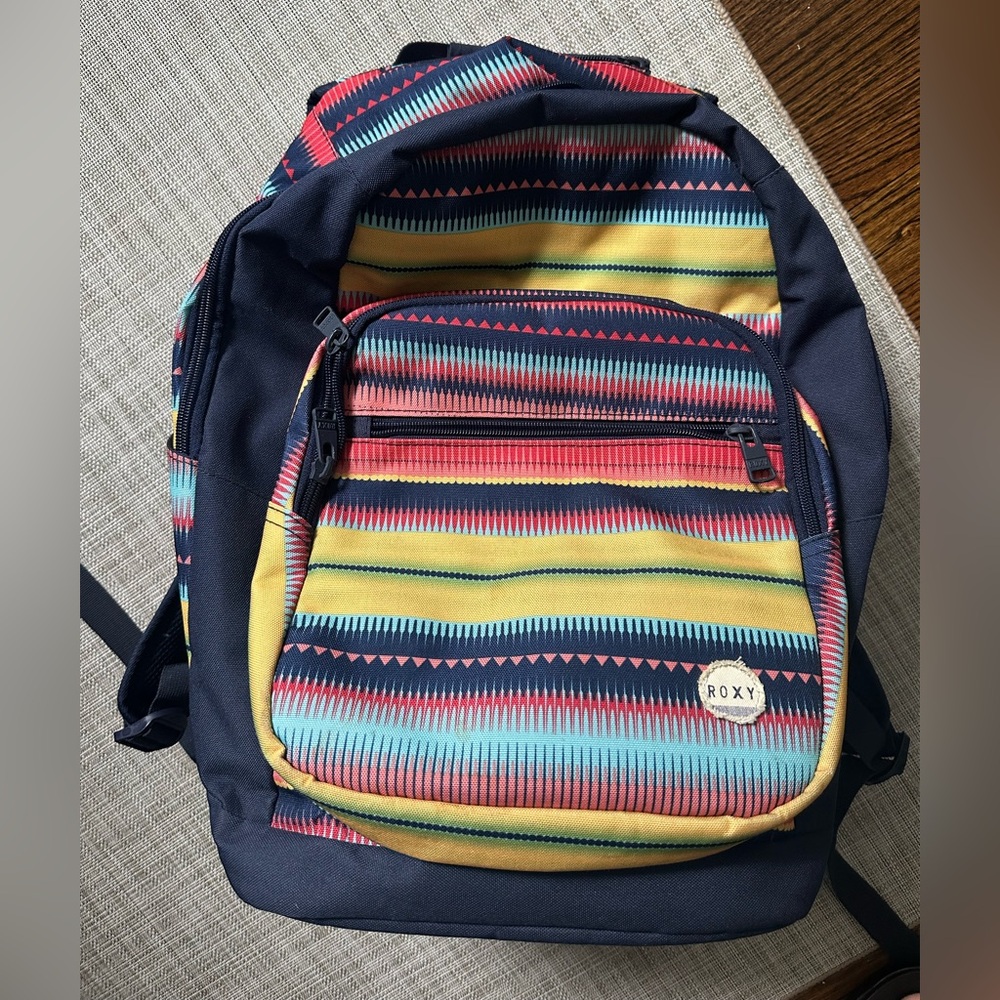 Roxy Red and Yellow Backpack Vibrant Design